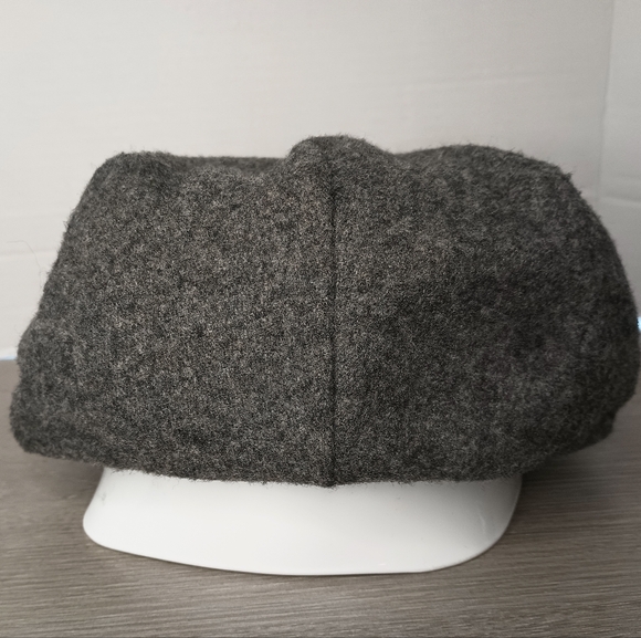 Vintage Dobbs Fifth Avenue Felted Wool Newsboy Cap Gray Mens 7 Cabbie Hat - Picture 3 of 14